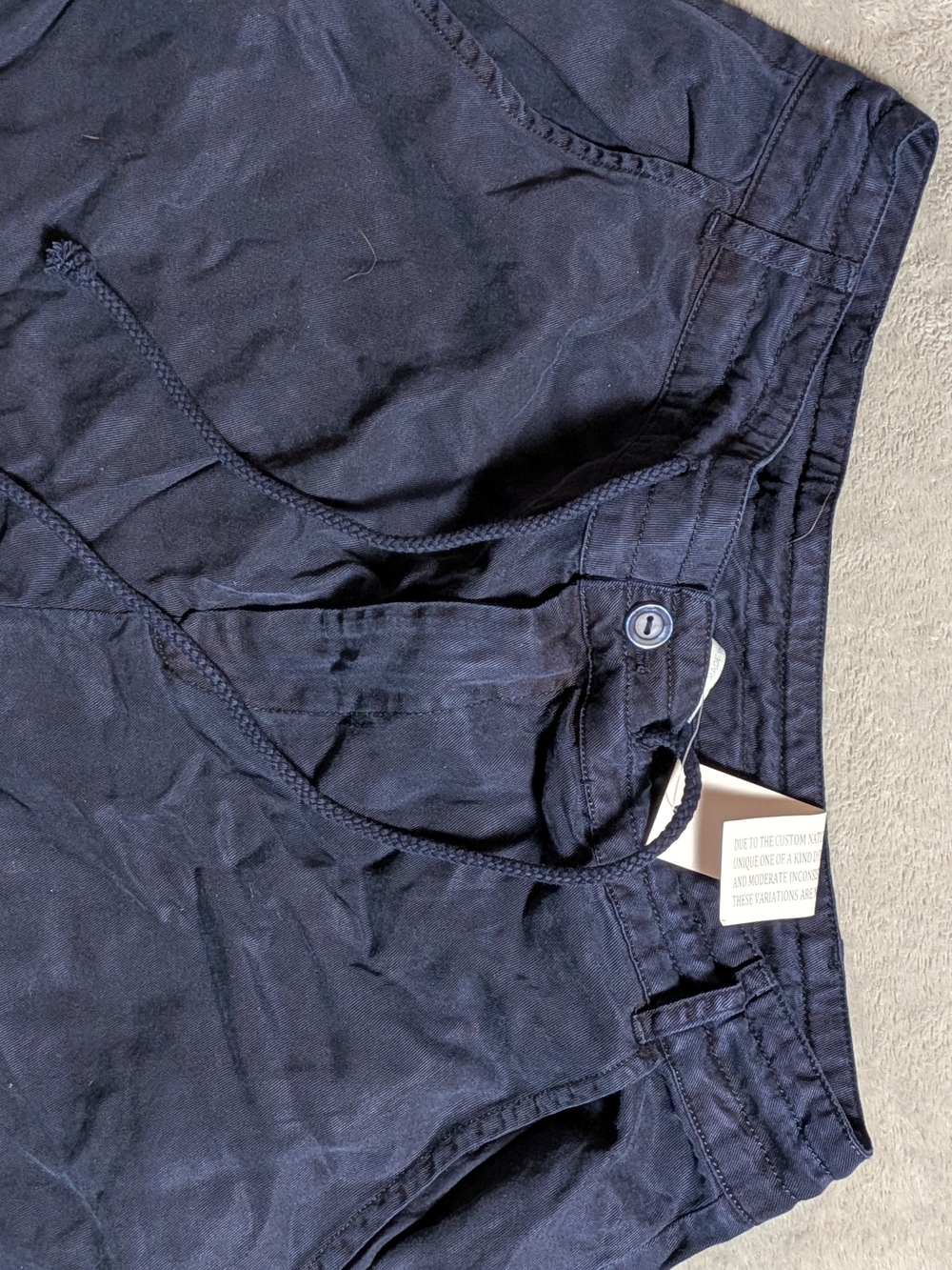 Young Fabulous & Broke Navy Drawcord Cargo Pants - Picture 6 of 6